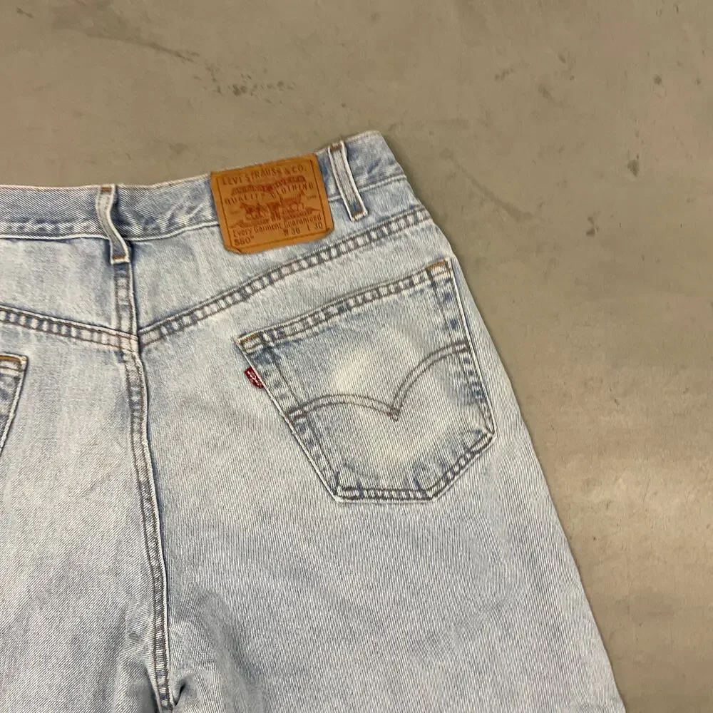 90s vintage baggy paper tab Levi’s 550 jeans 36x30